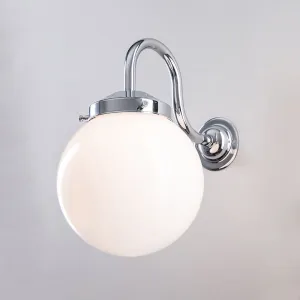 Old School Electric Opal Globe wall light