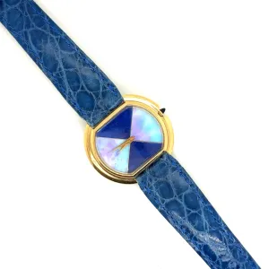 One-of-A-Kind Lapis Dial Glenn Bradford Ellipse Watch