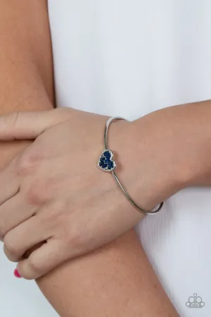 Paparazzi Bracelet ~ Heart of Ice - Blue