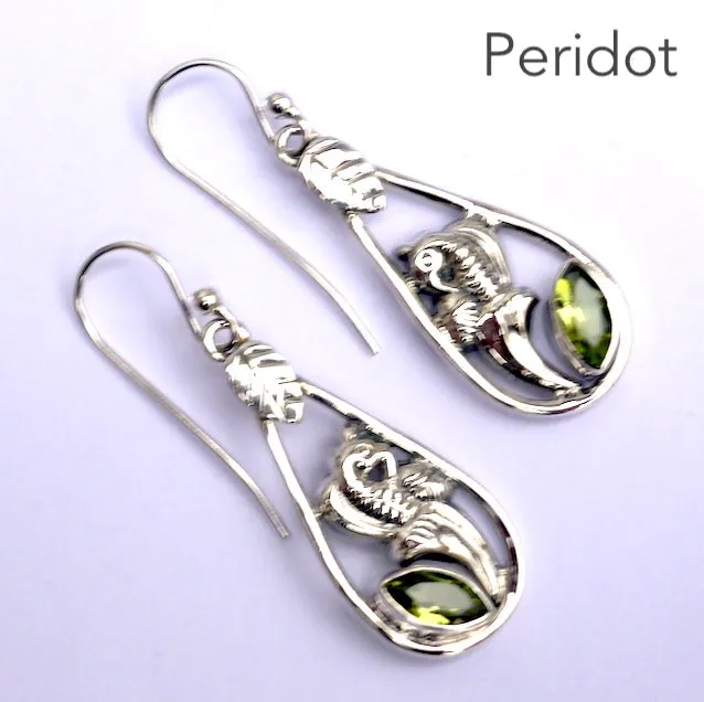 Pearl Earrings, Marquis Shape, Floral Pattern 925 Silver