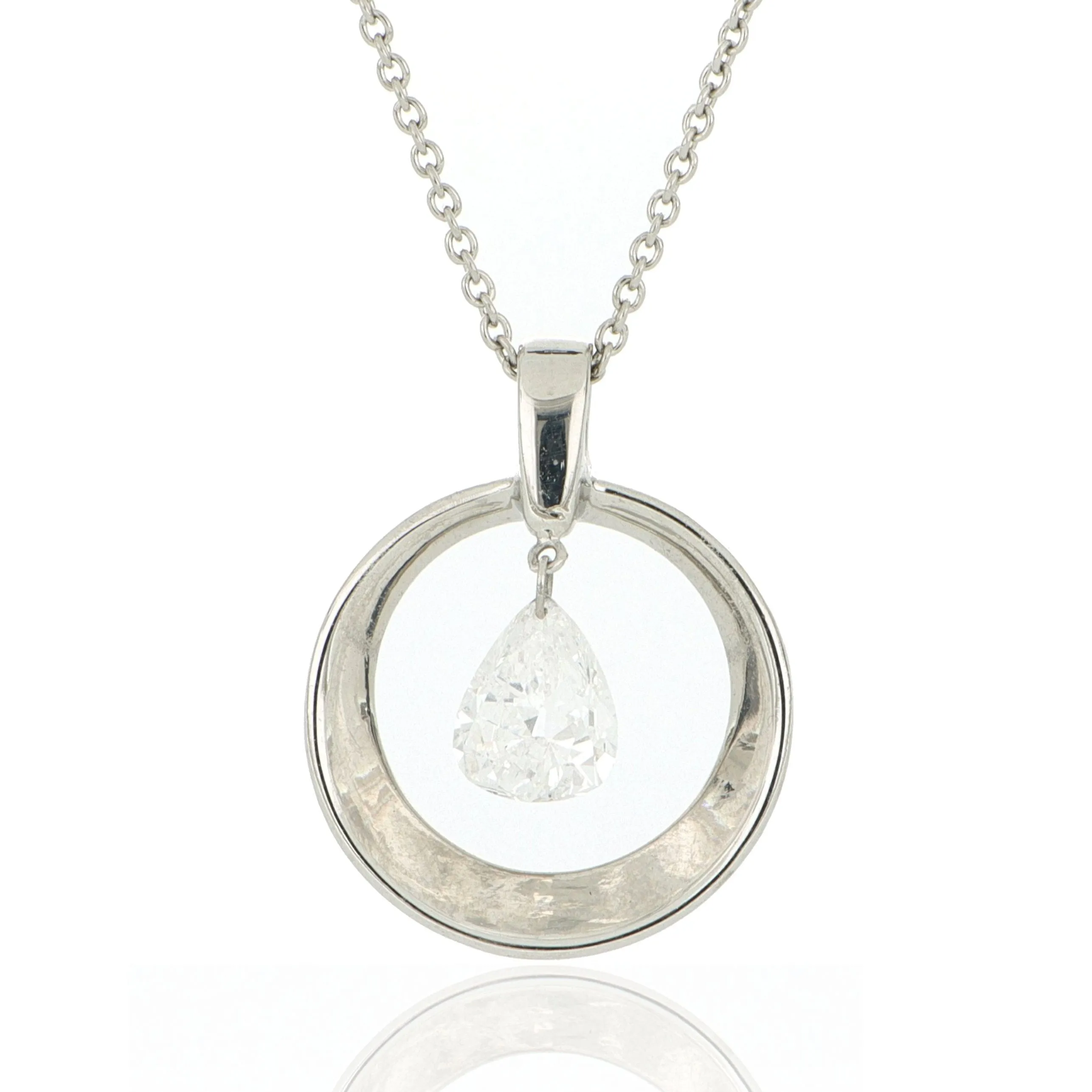 Platinum Dancing Diamond Necklace