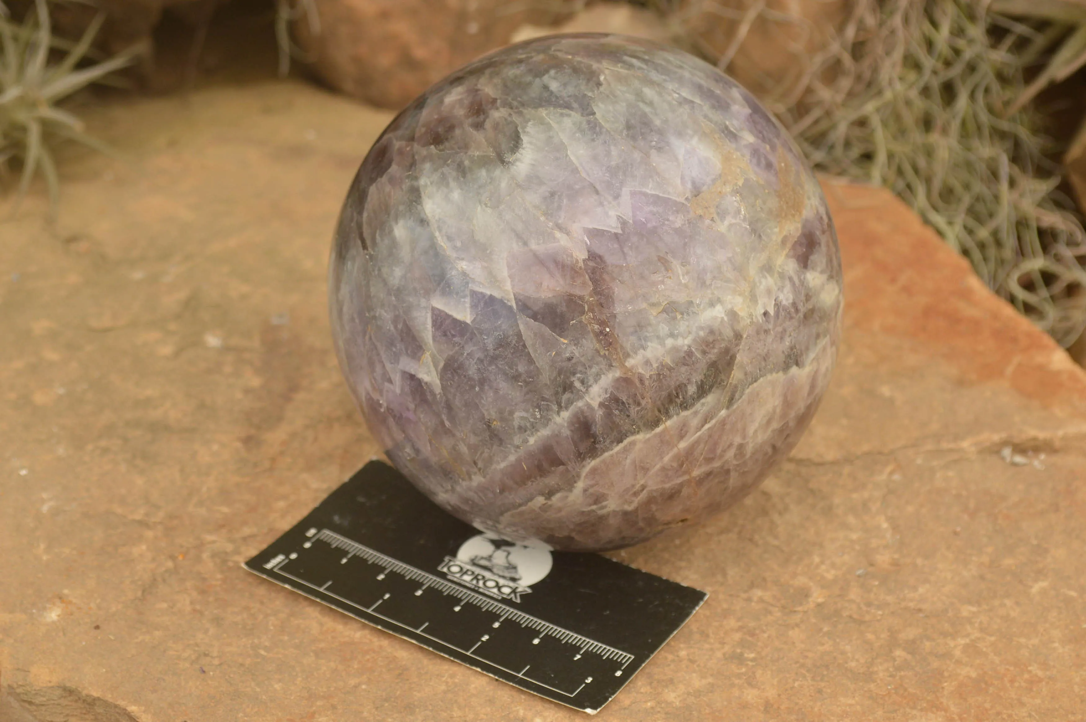 Polished Large Smokey Amethyst Sphere x 1 From Madagascar