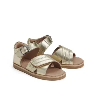 Pretty Brave Georgia Gold Leather Sandal 29-33