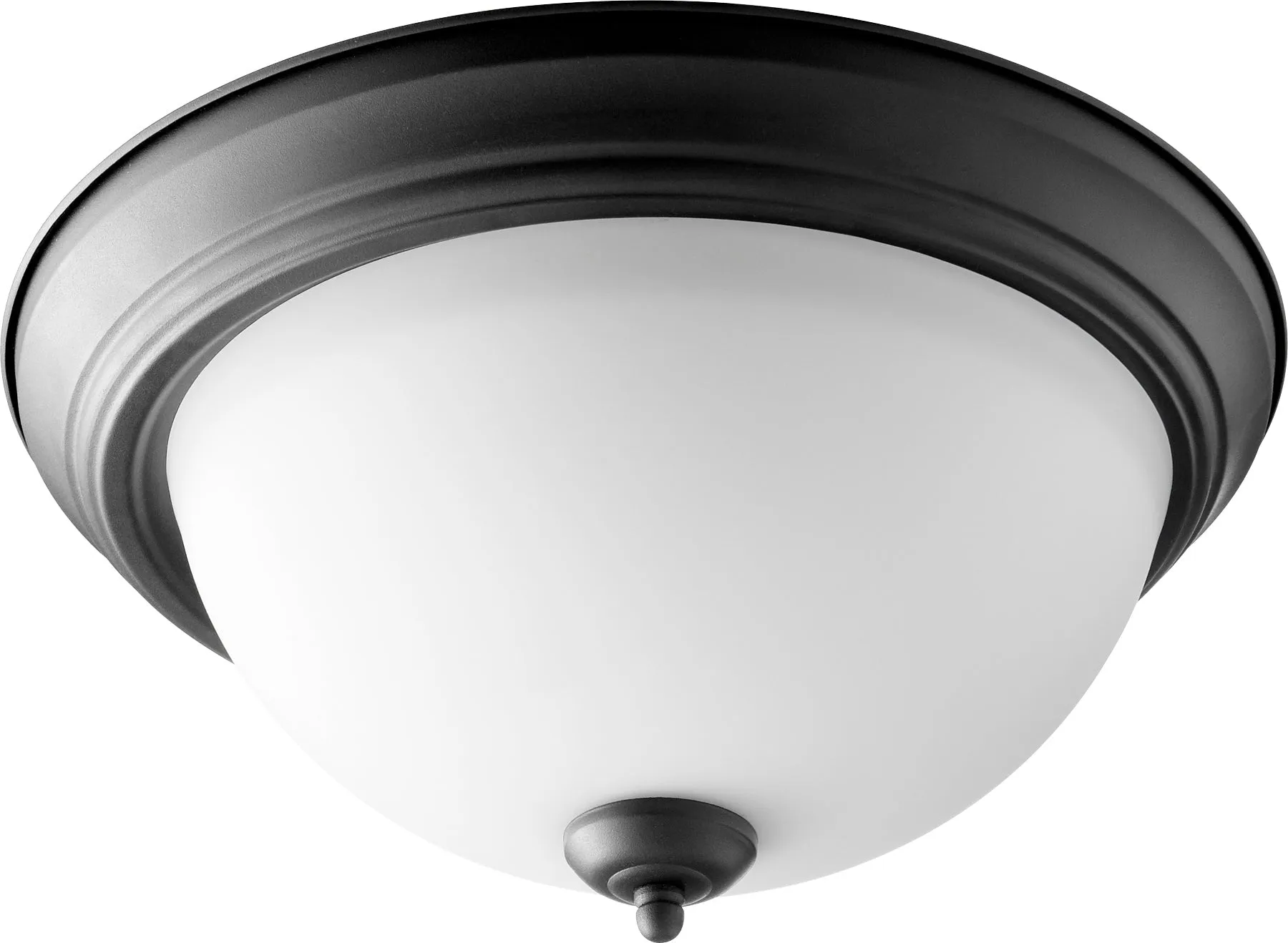 Quorum 3063-15-69 Ceiling Mount - Textured Black W/ Satin Opal