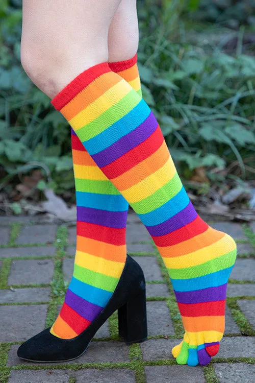 Rainbow Toe Socks