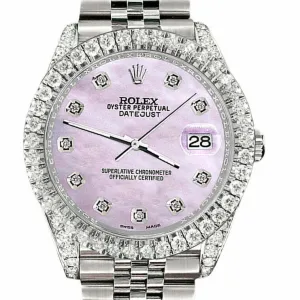 Rolex Datejust  Diamond Bezel/Lugs/Pink Pearl   TFJ-142508587