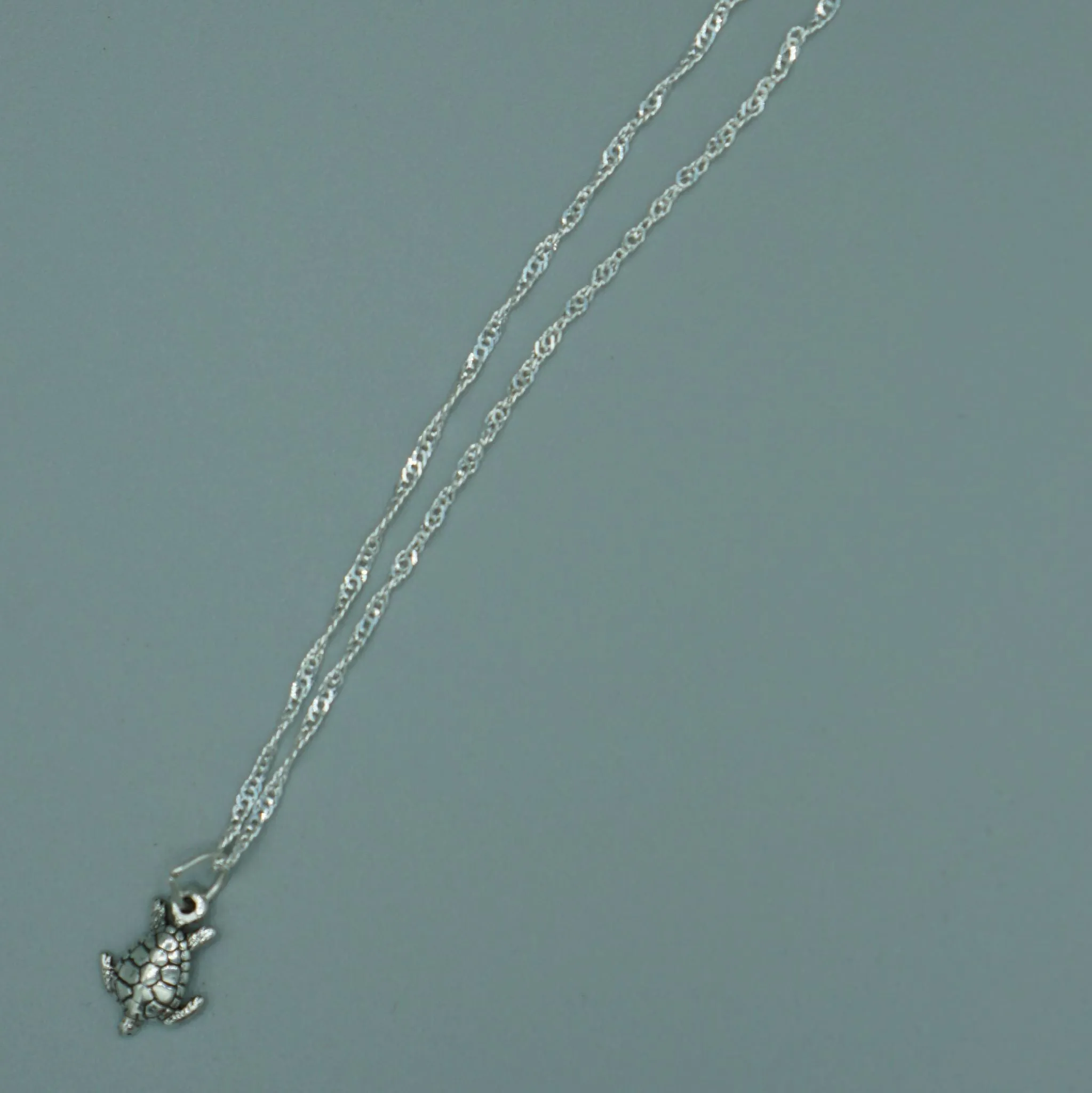 Sterling Silver Sea Turtle Anklet