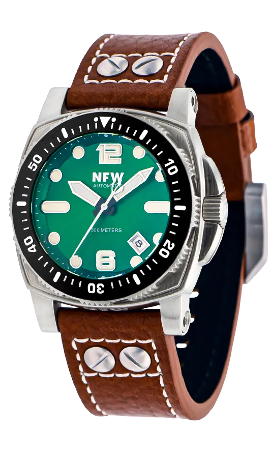 The New Shumate Diver 16020 - Brushed Steel