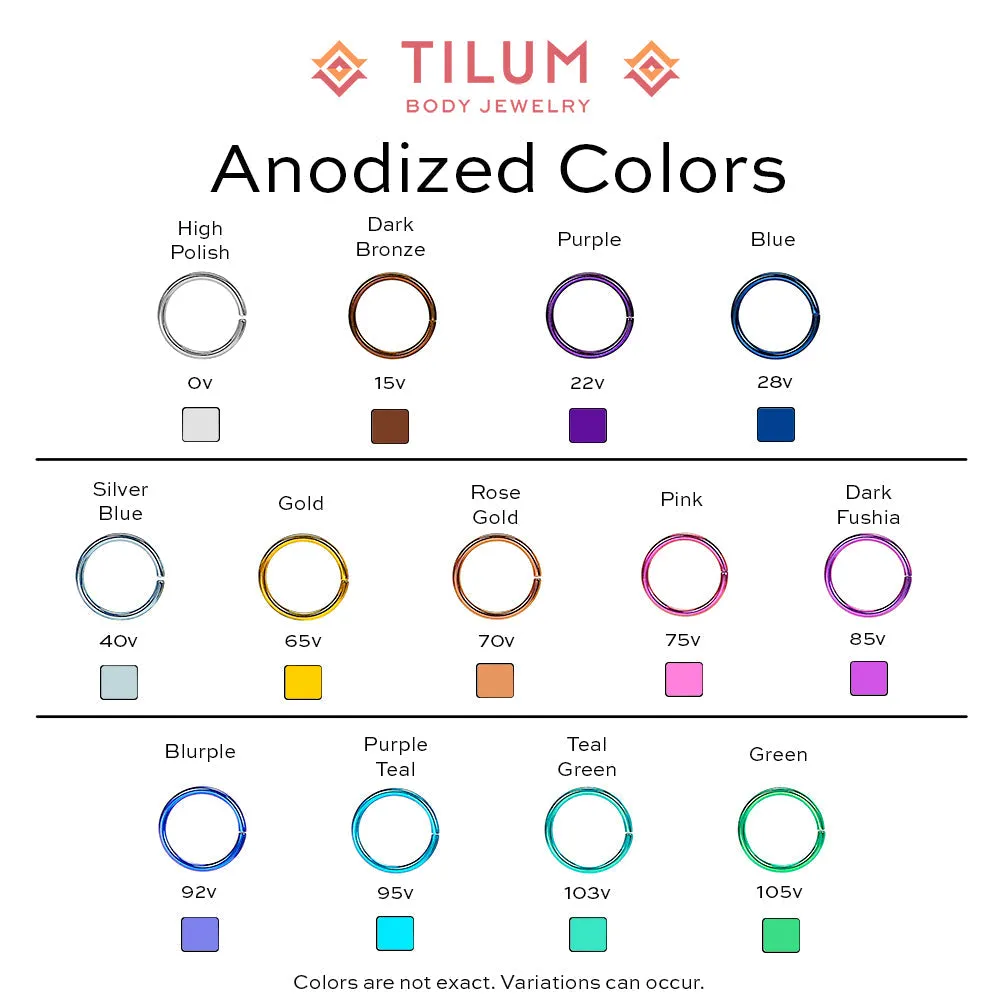 Tilum 14g-12g Internally Threaded Opal Bubble Cluster Top - Price Per 1