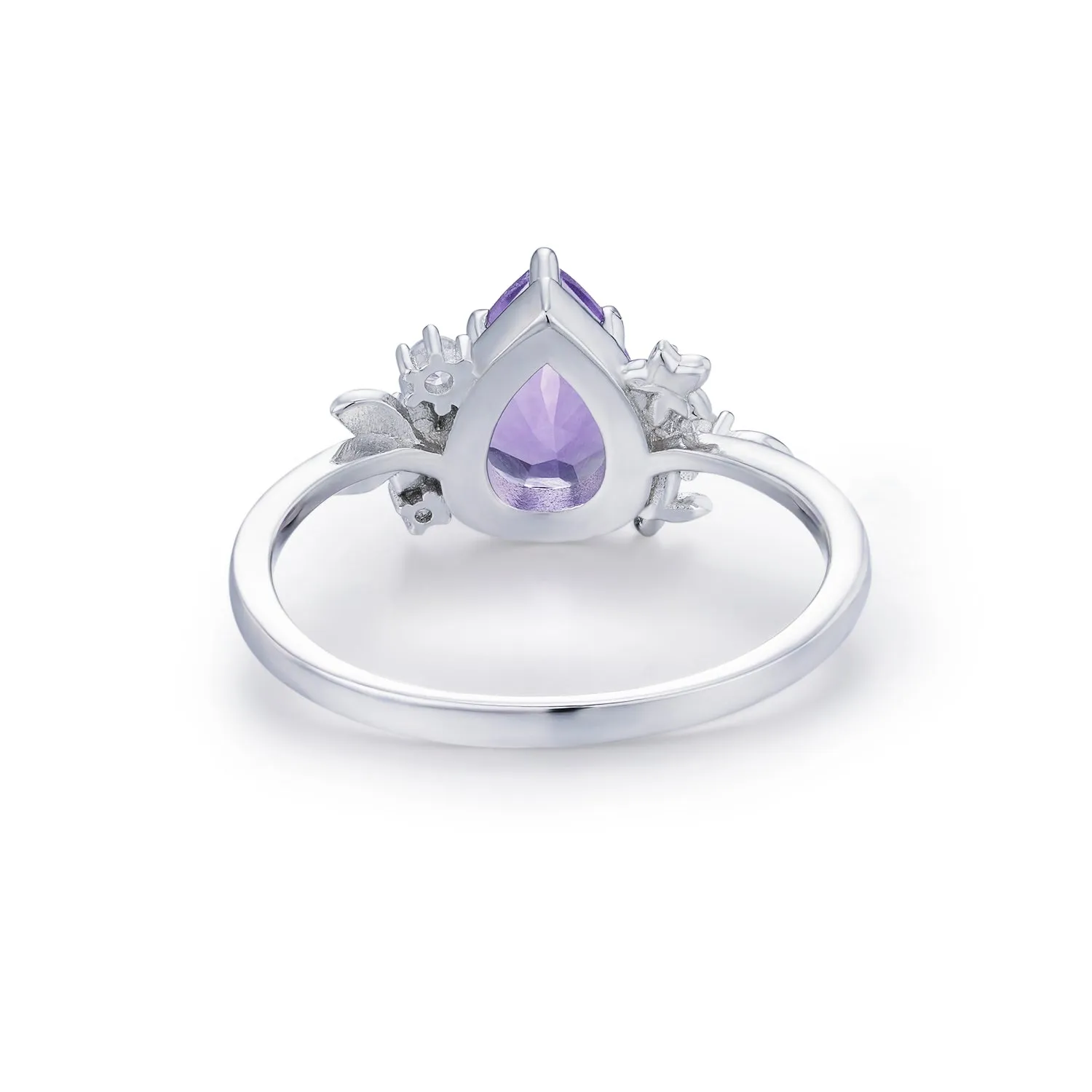 Violet Blooms Amethyst Ring